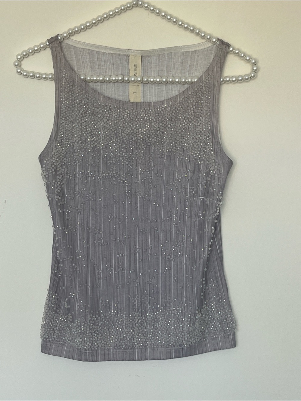 TROSMAN BEADED SLEEVELESS BLOUSE